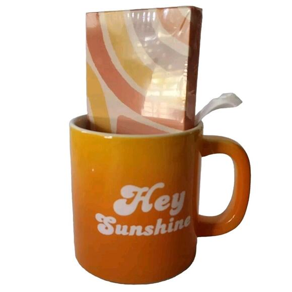 Hey Sunshine Modern Expressions Yellow & Orange W/paper& Pen - Picture 1 of 3